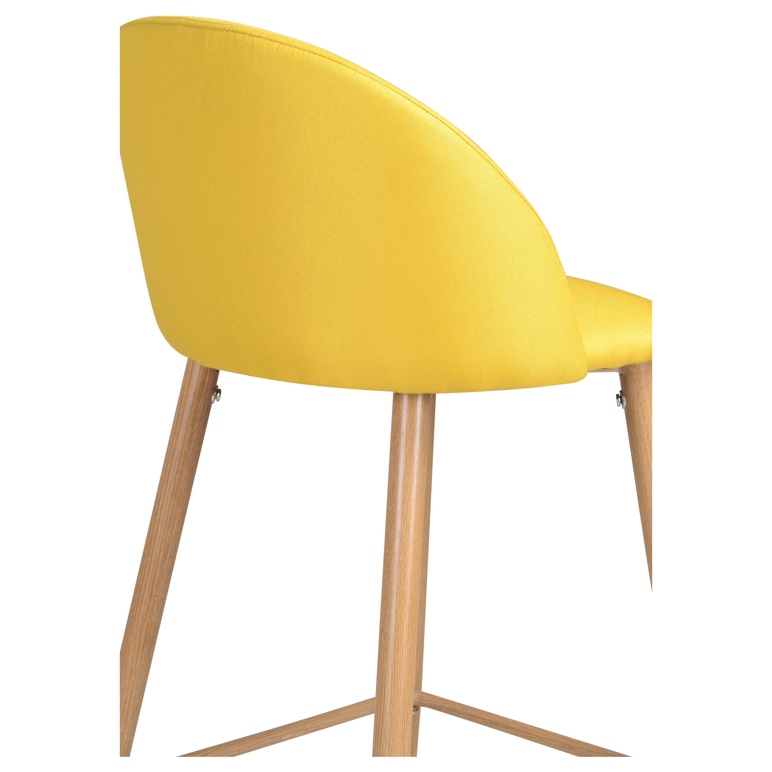 Chaise de bar Cozy jaune (lot de 2) choisissez nos chaises de bar