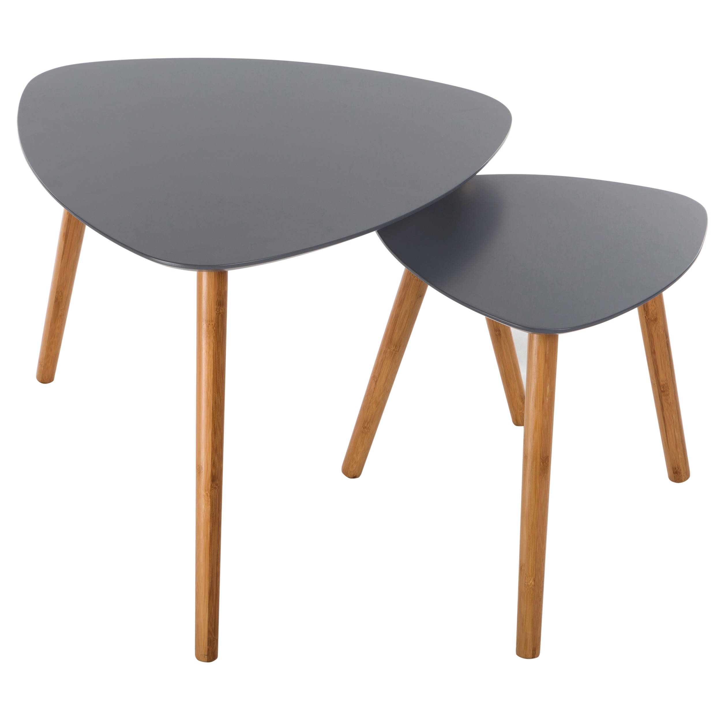 Table basse Scandinave grise (lot de 2) : commandez nos ...