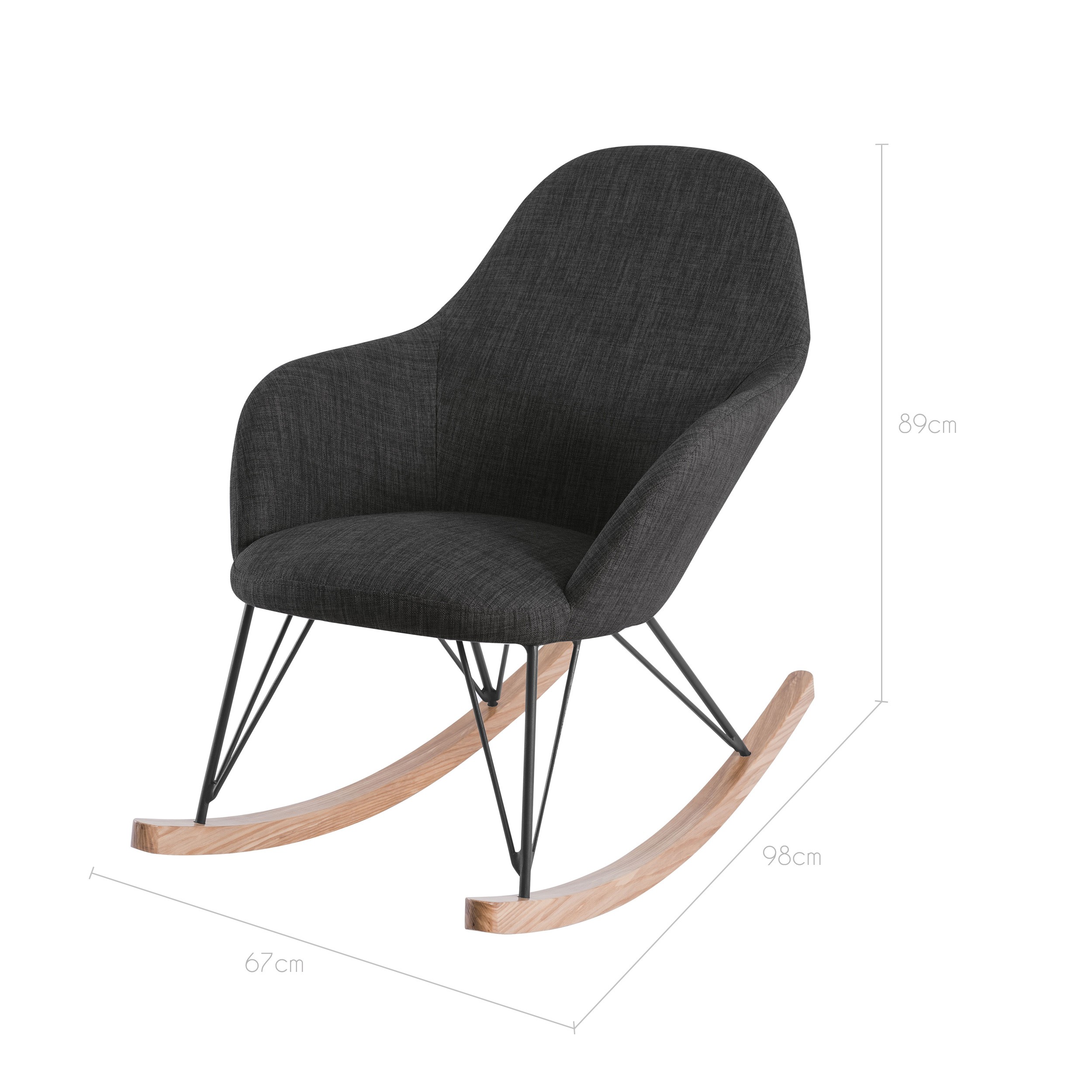 Rocking Chair Malibu gris commandez nos rocking chair Malibu gris