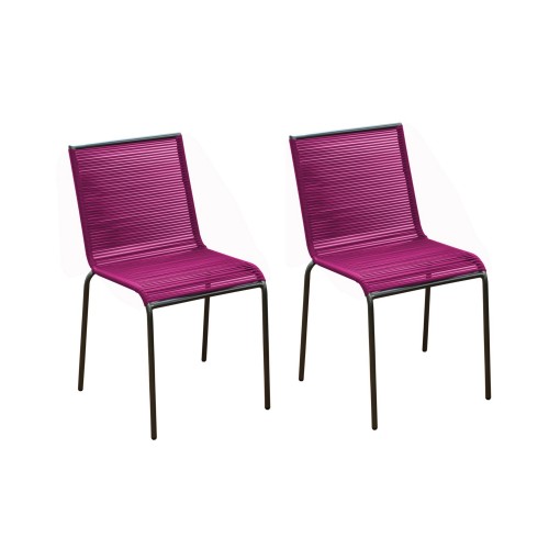 Chaise de jardin Chacabuco rose ( lot de2) : détendez vous dans nos ... Chaise de jardin Chacabuco rose ( lot de2) : détendez vous dans nos ...