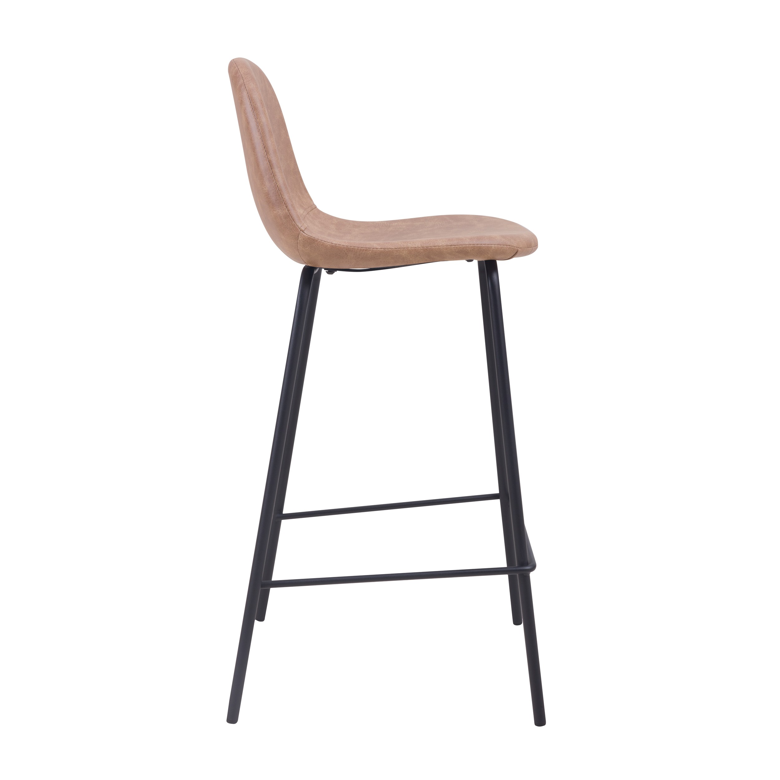 Chaise de bar Henrik marron clair 65 cm (lot de 2)