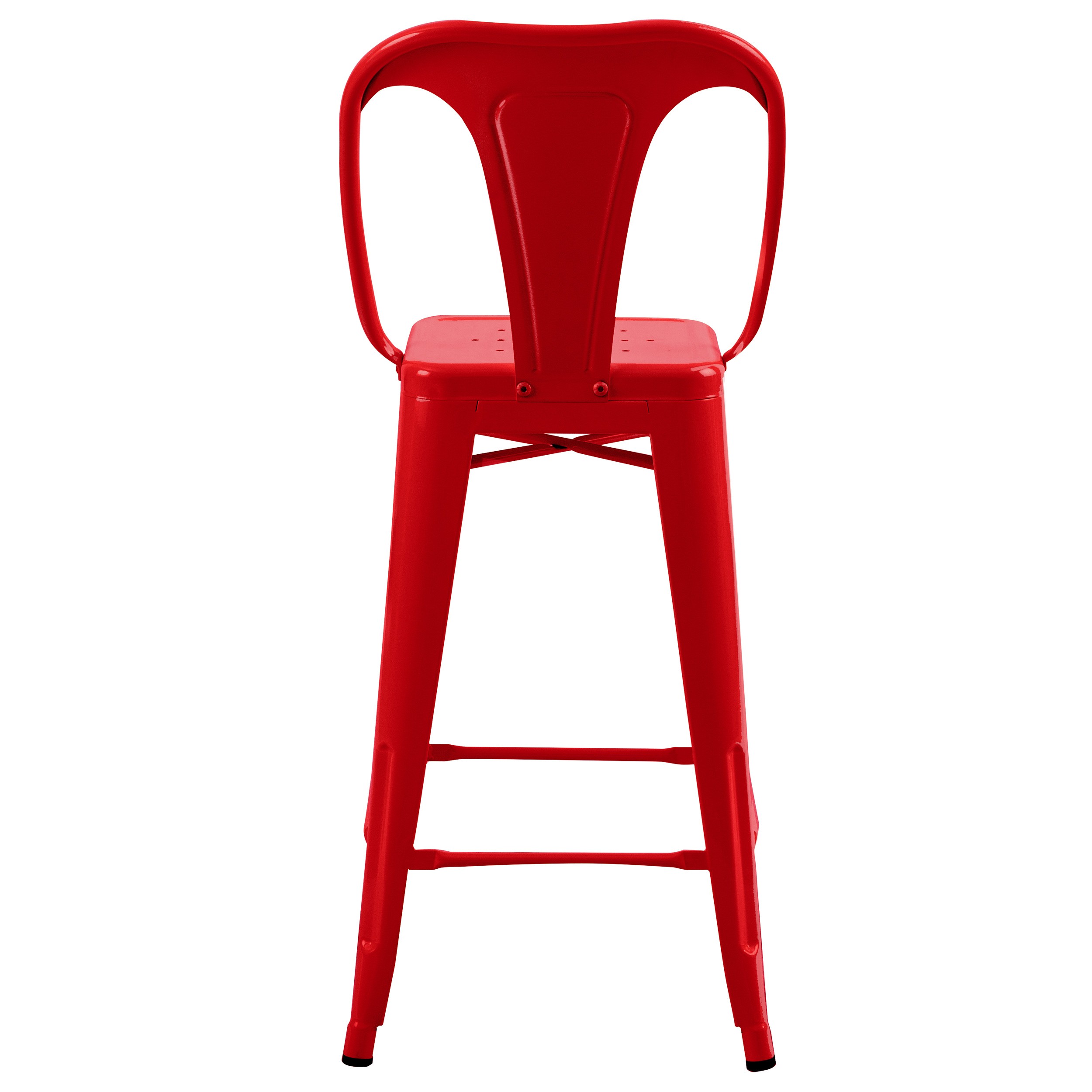 Chaise de bar Indus rouge 66 cm (lot de 2)  achetez les chaises de bar