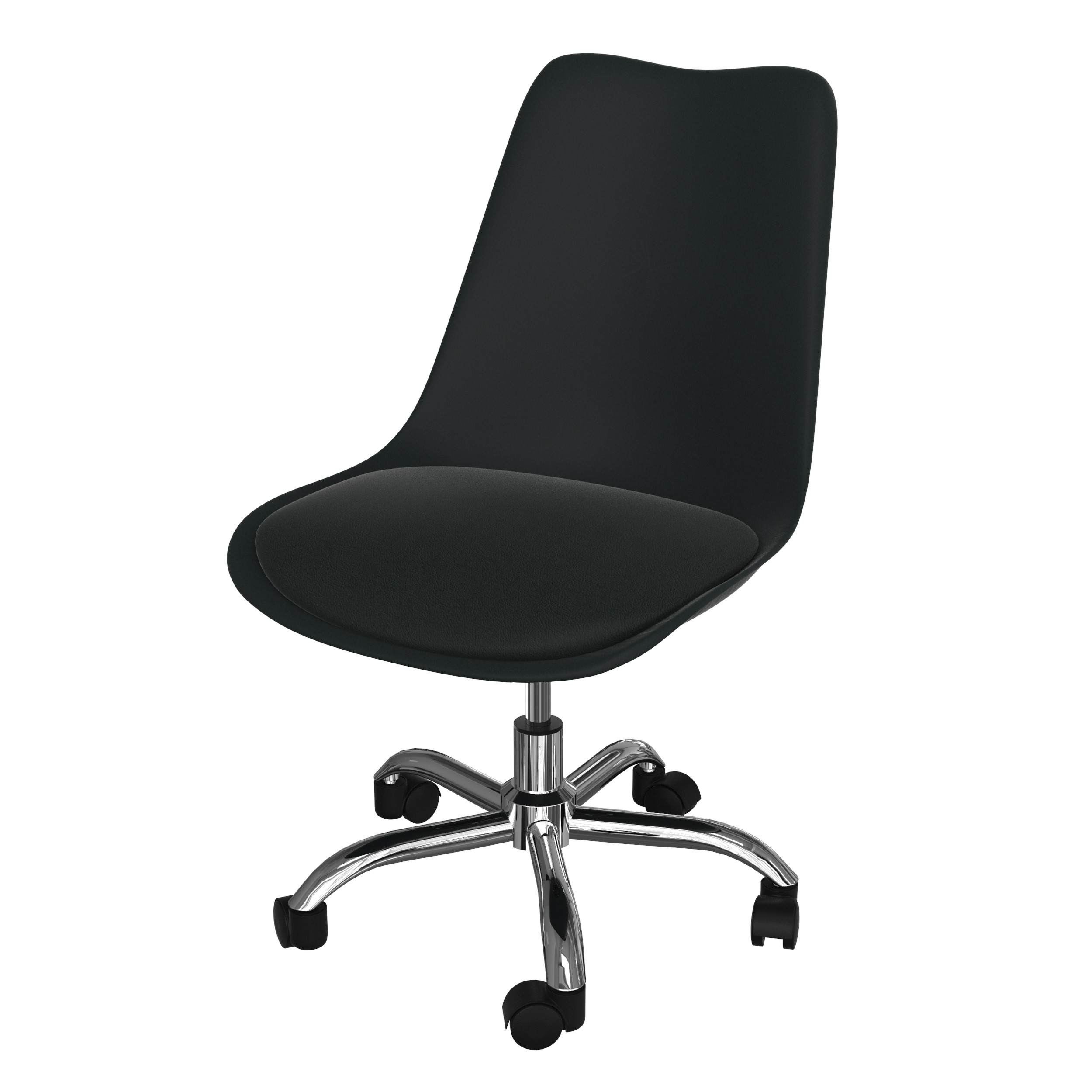 Chaise de bureau noire Skandi