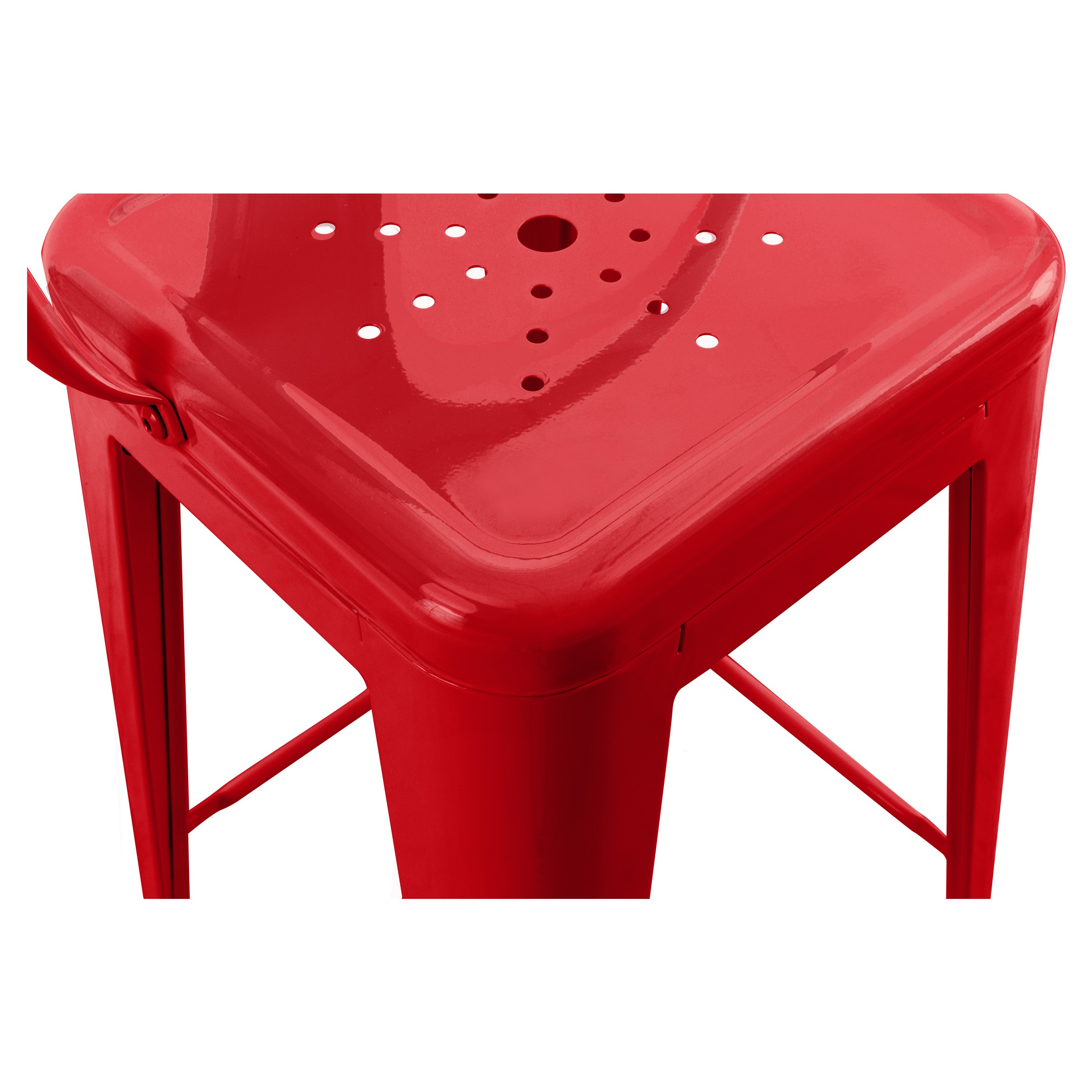 Chaise de bar Indus rouge 66 cm (lot de 2)  achetez les chaises de bar