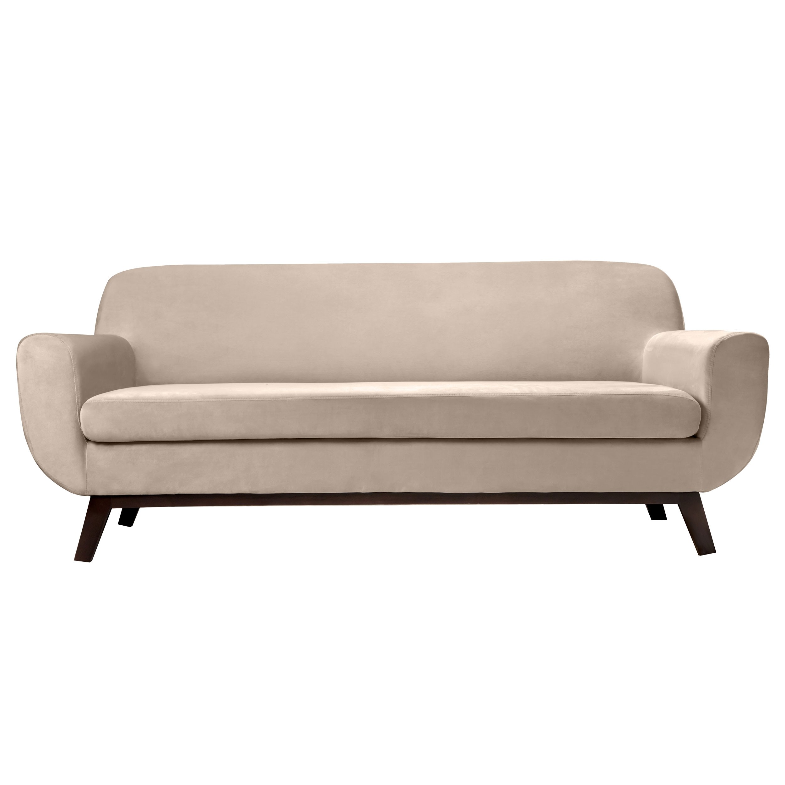 Canapé Copenhague 3 places en velours beige découvrez nos canapés