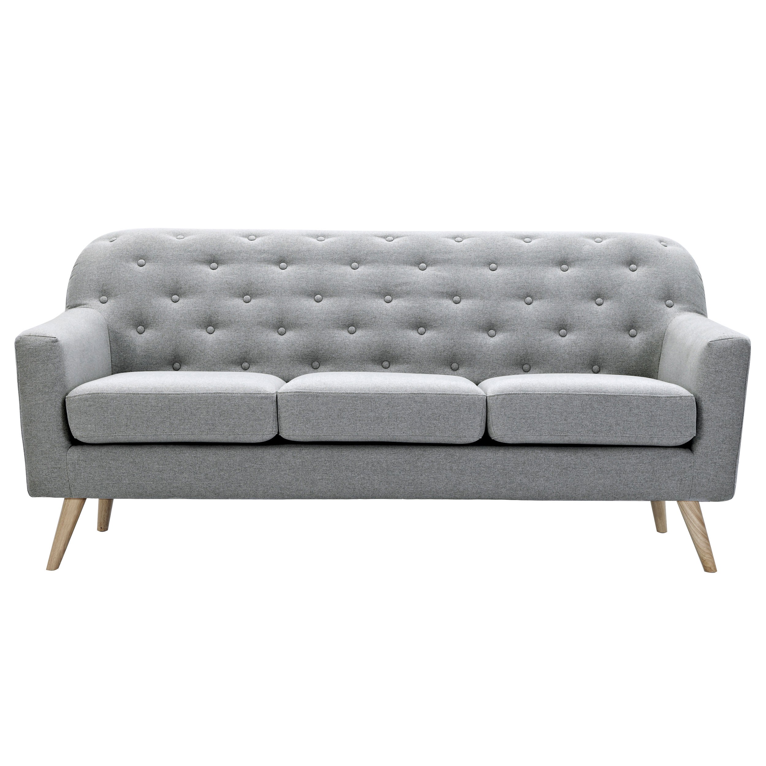 Canapé León 3 Places Gris Clair