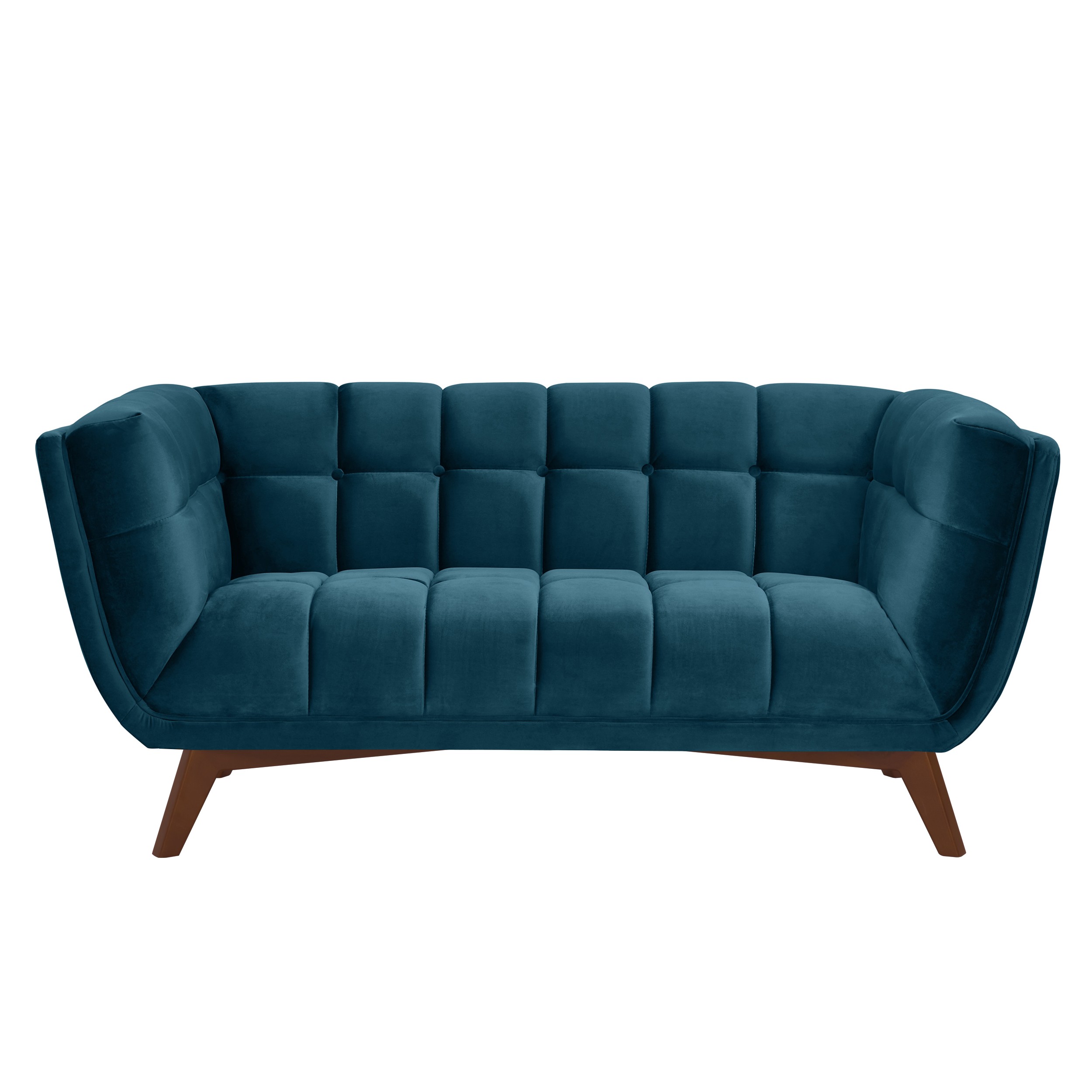 Canape Mona 2 Places En Velours Bleu Fonce Decouvrez Nos Canapes Mona 2 Places Rdvdeco