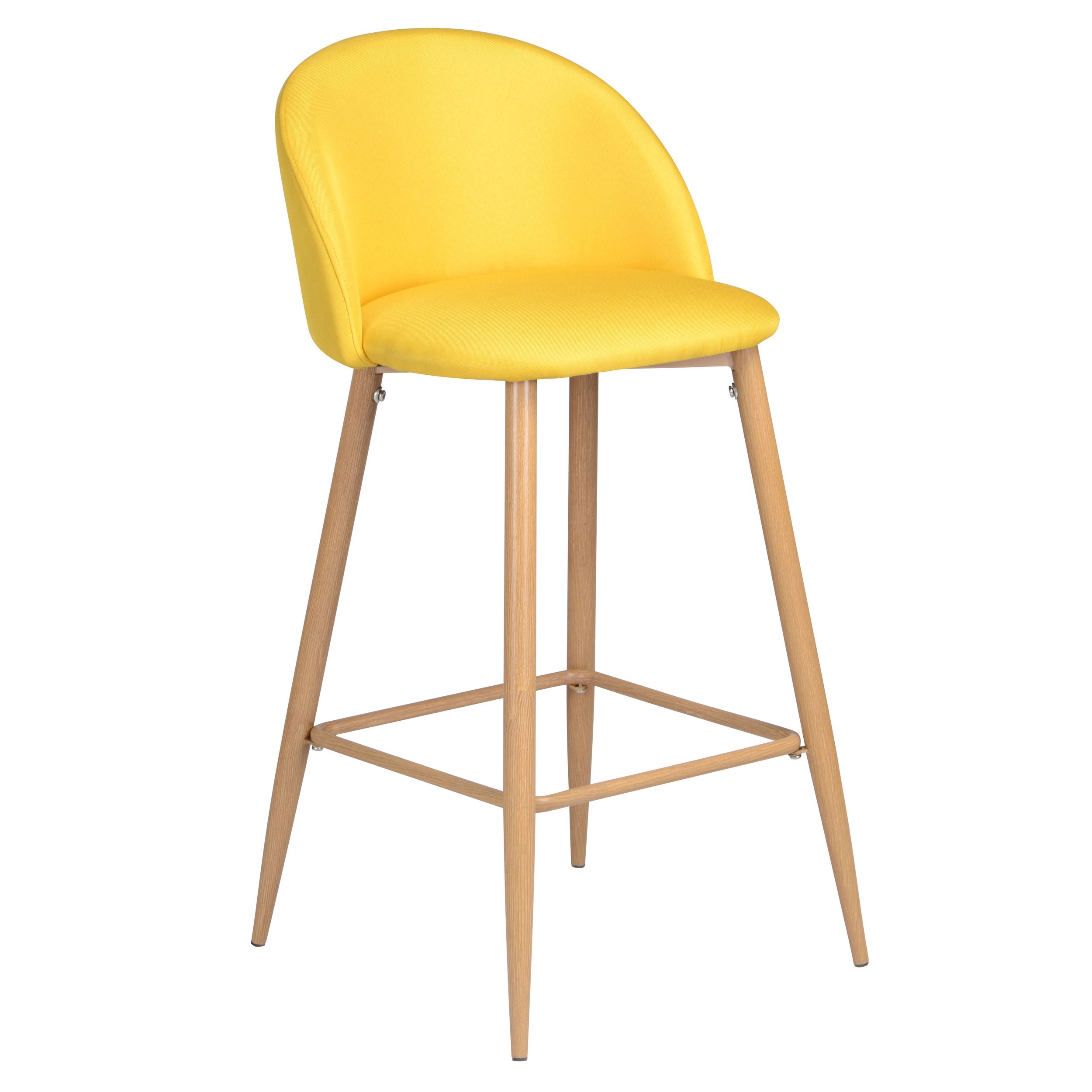 Chaise de bar Cozy jaune (lot de 2) choisissez nos chaises de bar