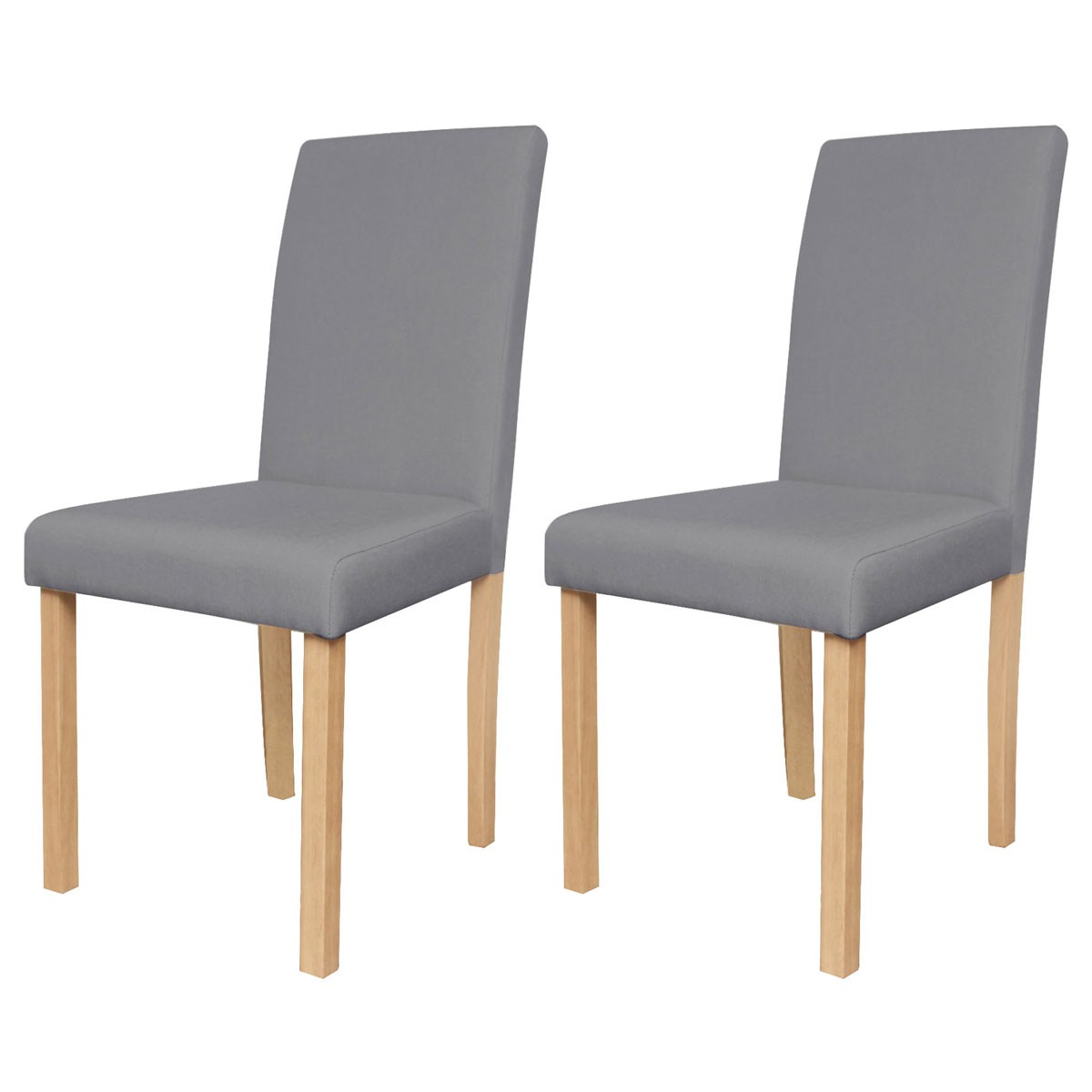 Chaise Havane lin gris (lot de 2) Chaise Havane lin gris (lot de 2)