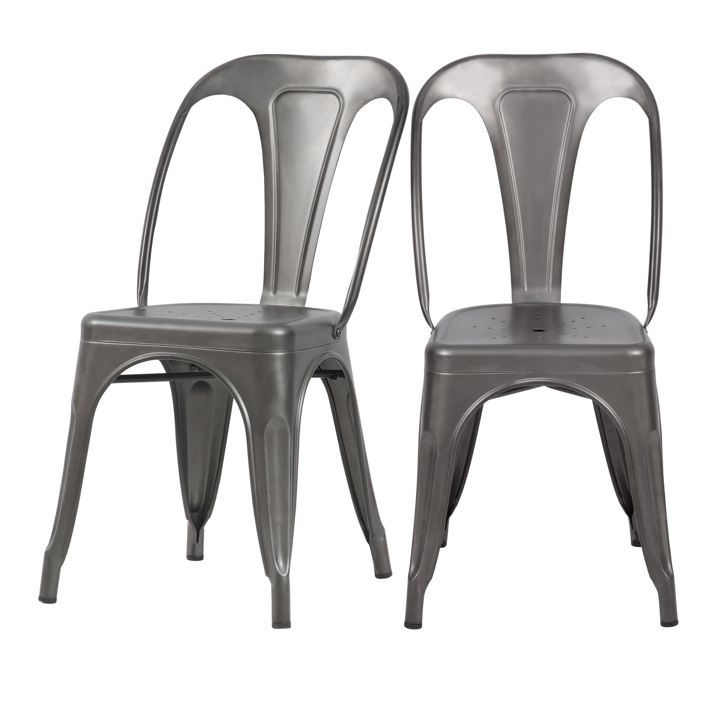 Chaise Indus gris acier (lot de 5) Chaise Indus gris acier (lot de 5)