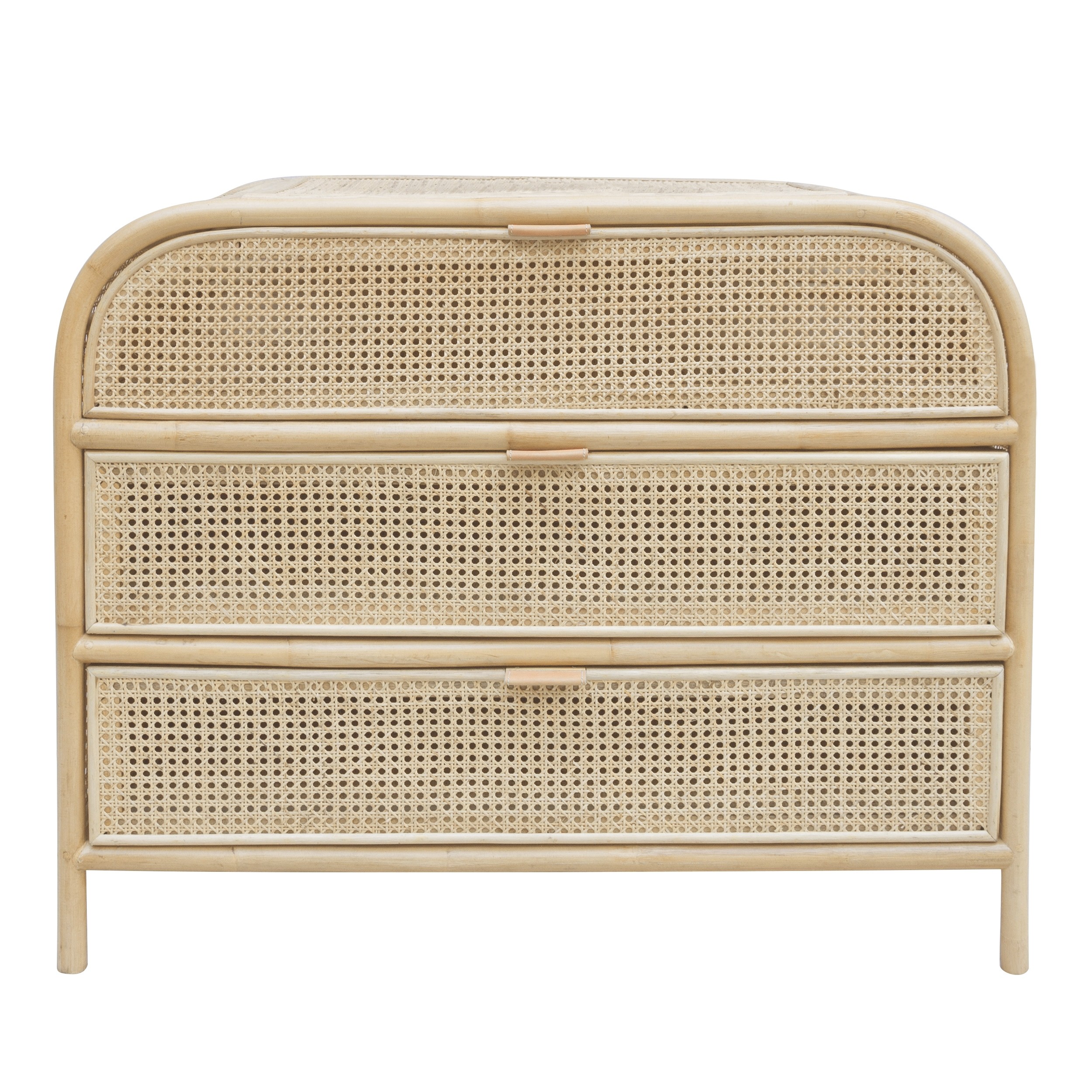 Commode Dhika 3 tiroirs en rotin