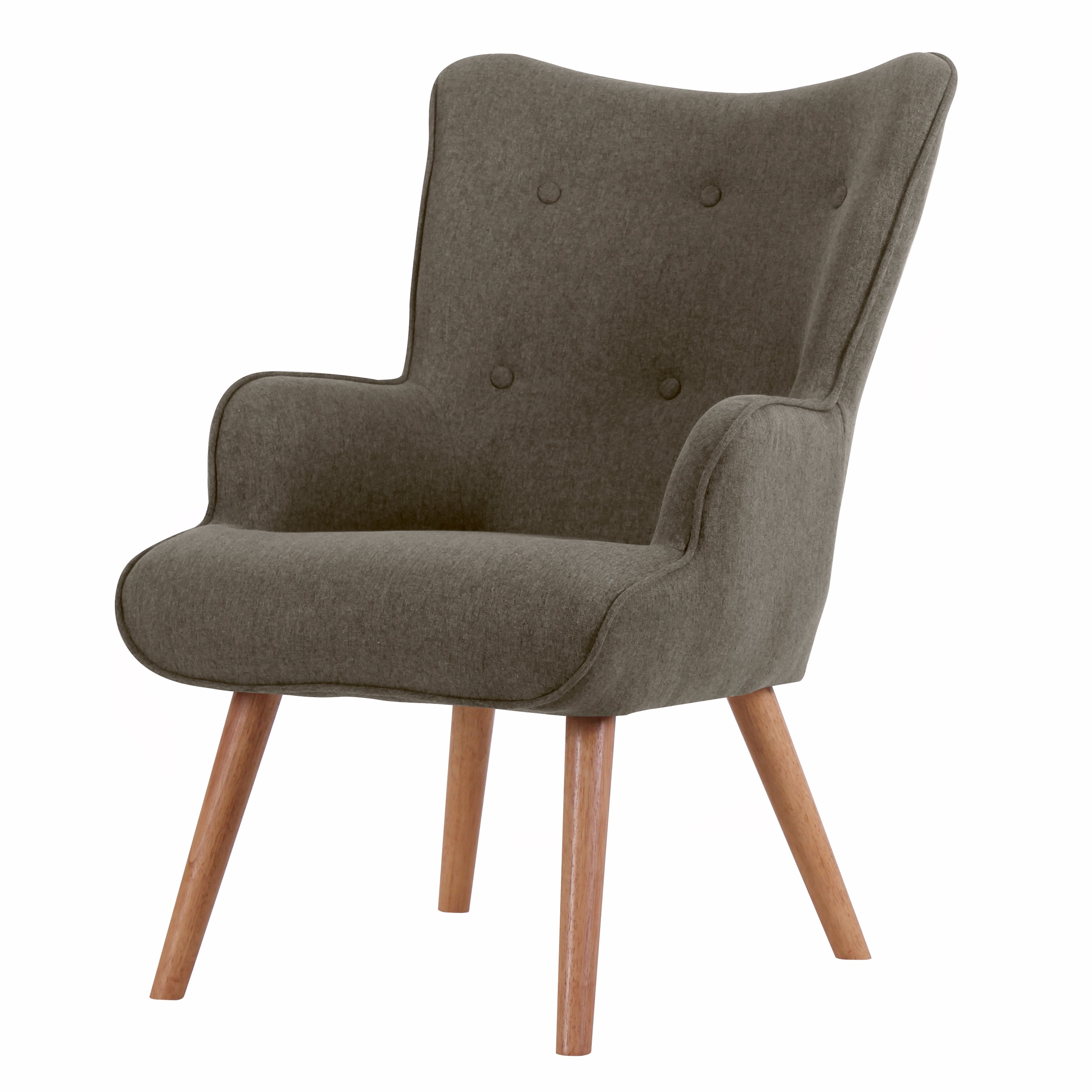 Fauteuil Baloo en tissu gris foncé Fauteuil Baloo en tissu gris foncé