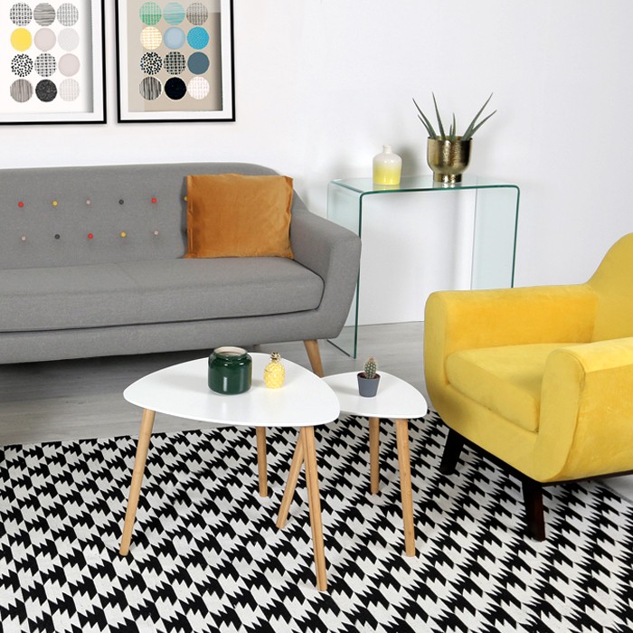 Table Basse Scandinave Blanche Lot De 2 Achetez Nos Tables
