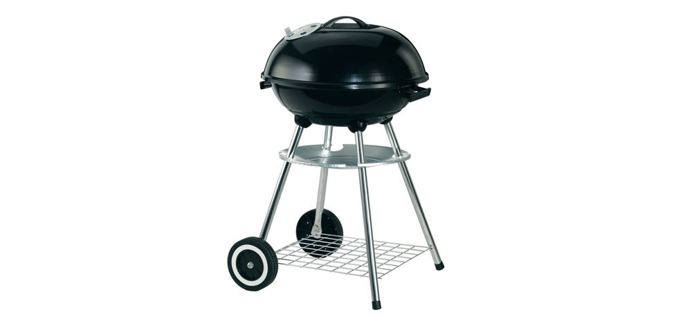 Barbecue Blinky Atena Rond SG30 - Portable Avec Hotte Coupe-vent - Grille Chromée 3 Positions