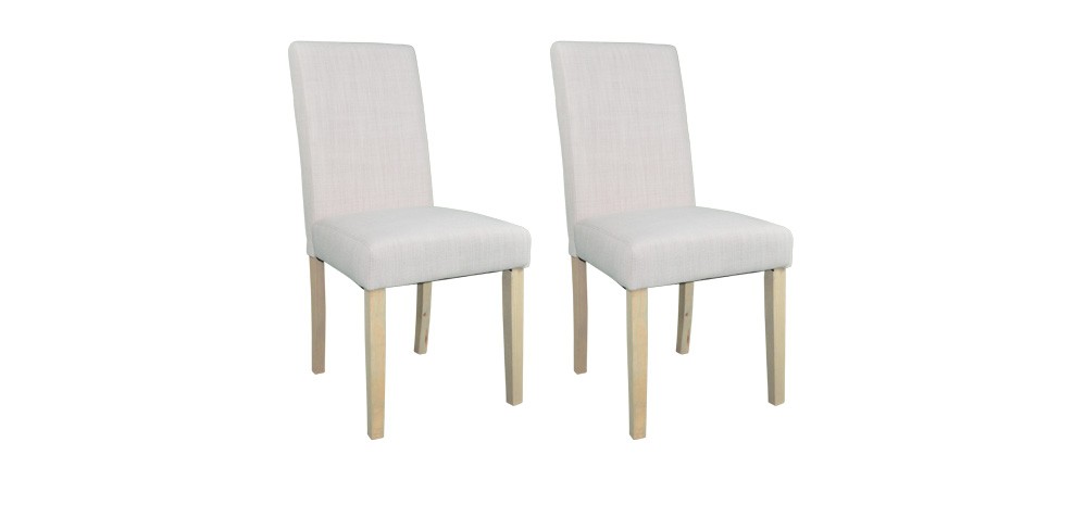 Chaise Havane lin beige (lot de 2) Chaise Havane lin beige (lot de 2)