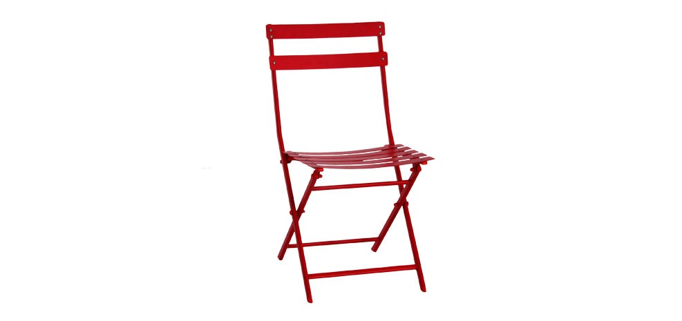 Chaise de jardin Balcony rouge  achetez nos chaises de jardin rouges