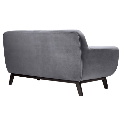 Canapé Copenhague 2 places en velours gris foncé : achetez ...