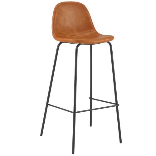 Chaise de bar Henrik camel 75 cm (lot de 2) Chaise de bar Henrik camel 75 cm (lot de 2)