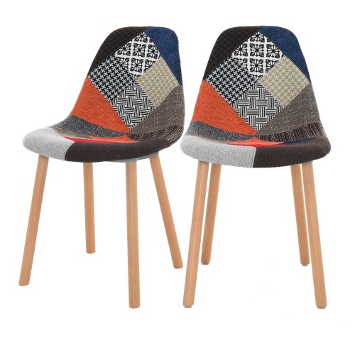 Chaise Arctik Patchwork (lot de 2) Chaise Arctik Patchwork (lot de 2)