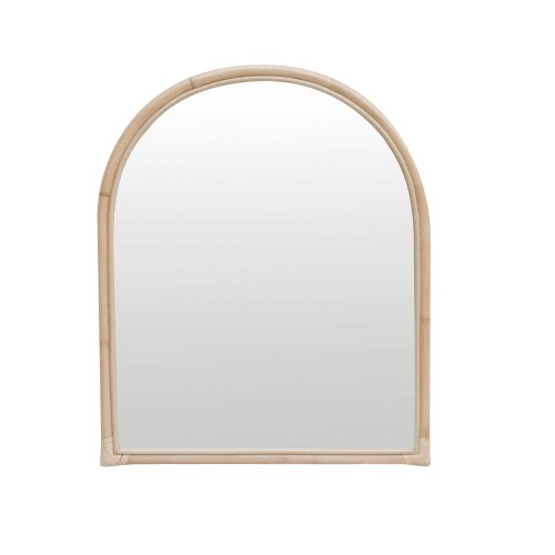 miroir en rotin indra