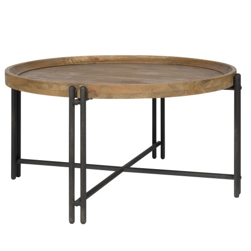 table basse industrielle ronde