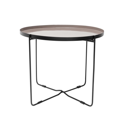 Table Basse Ronde Hisor Taupe