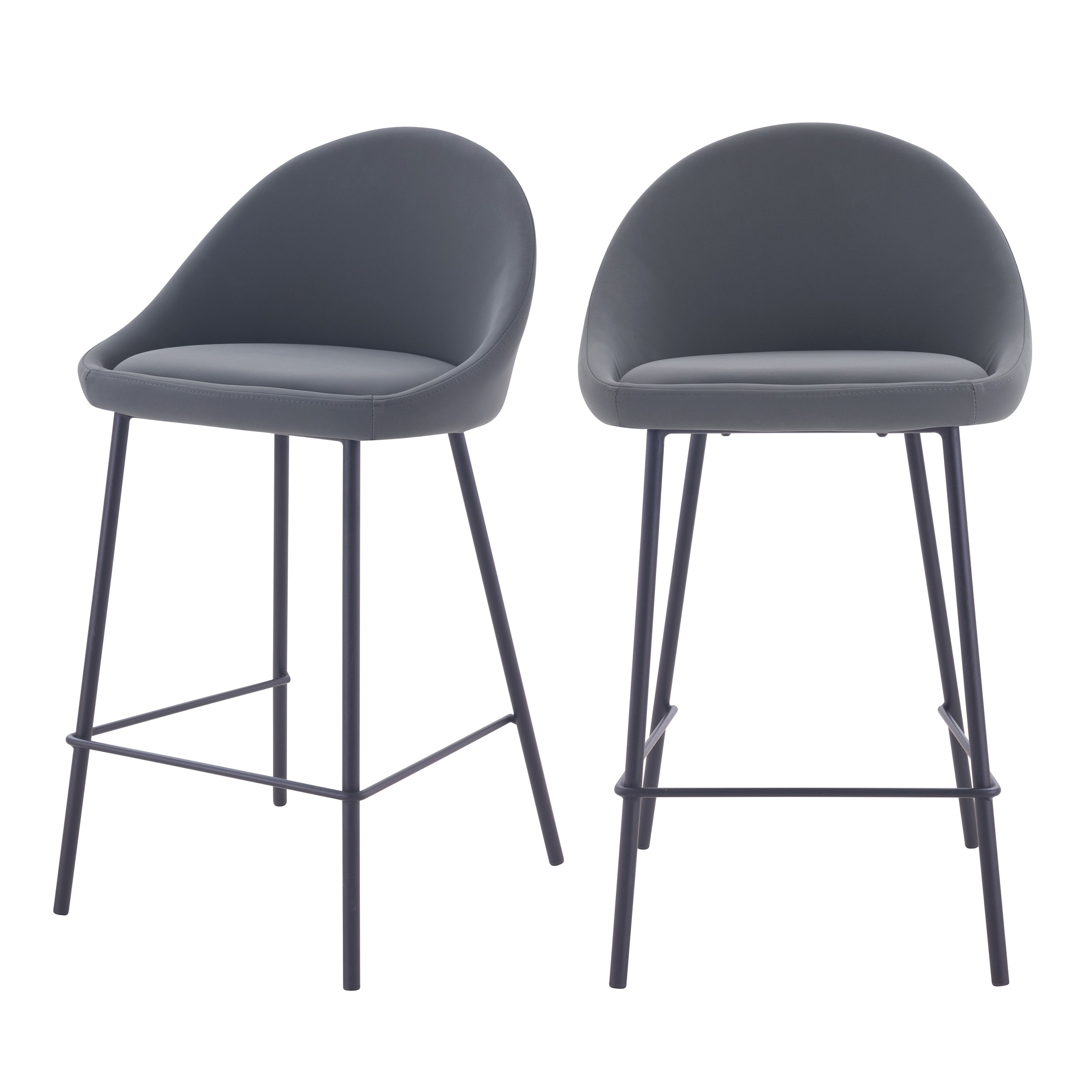 Chaise de bar mi-hauteur Misty grise 5cm (lot de 5) Chaise de bar mi-hauteur Misty grise 5cm (lot de 5)