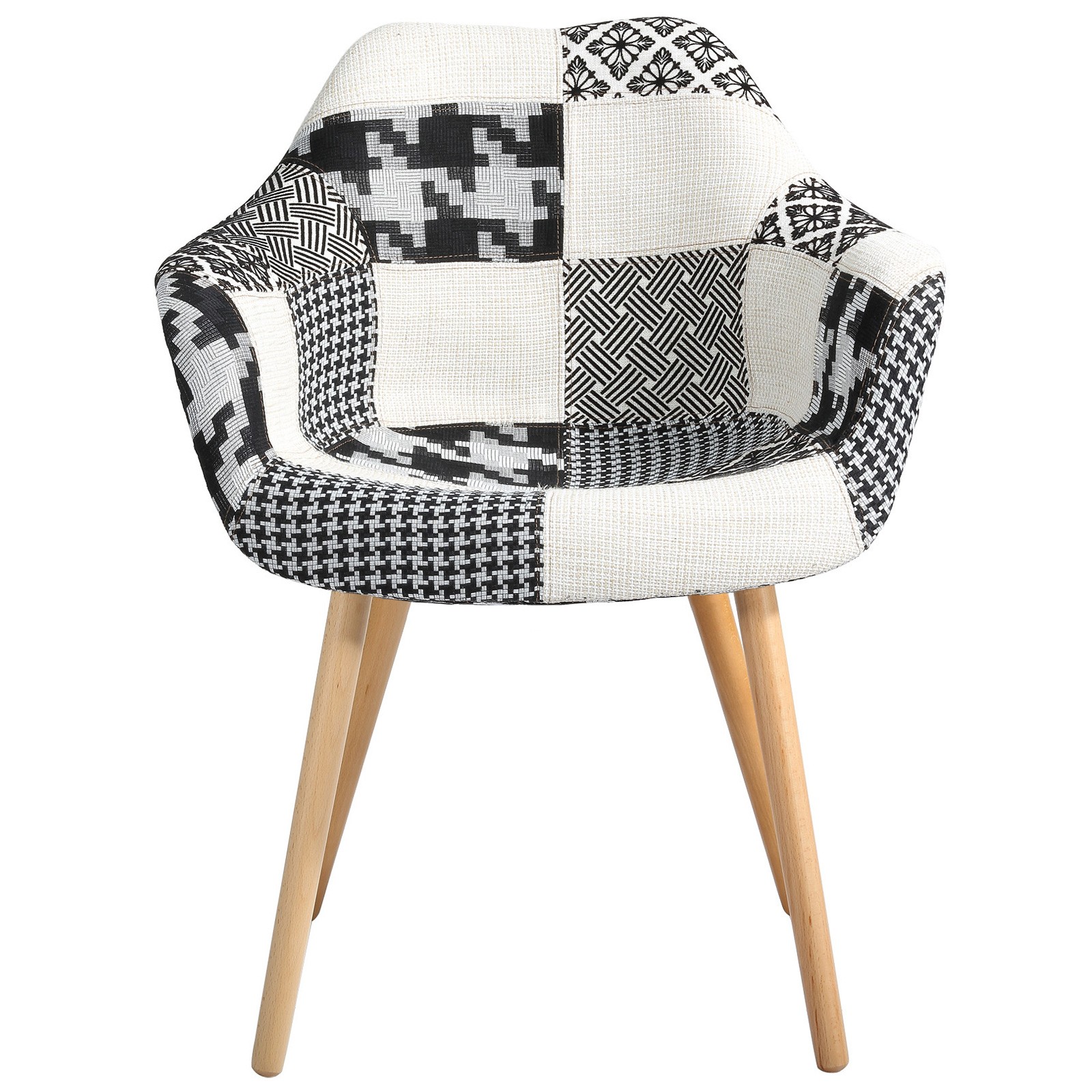 Chaise Anssen Patchwork Grise Achetez Les Chaises Anssen Patchwork Grises Rdv Deco