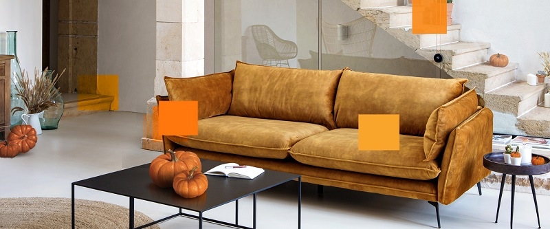 sofa RDV deco zazu cumin